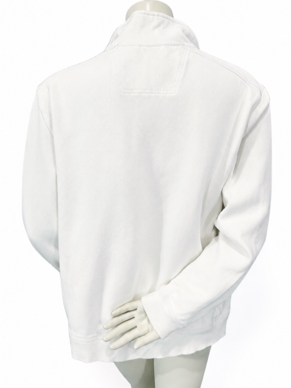 Tommy Bahama Ivory 1/4 Zip Pullover Sweatshirt Women’s Medium - Picture 3 of 9